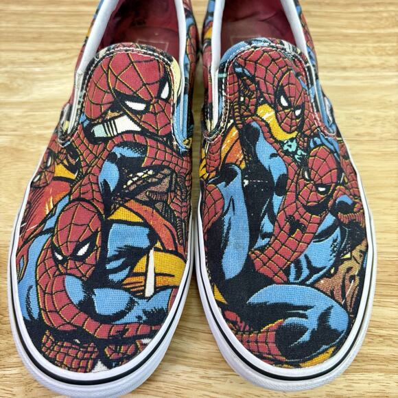 Vans x Marvel Comics Spiderman Slip-On Shoes Mens Size 10.5 - Picture 8 of 16